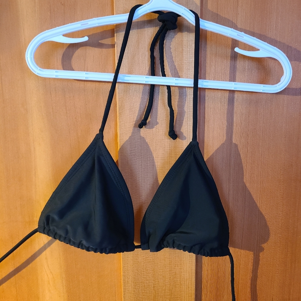 Black String Bikini Top